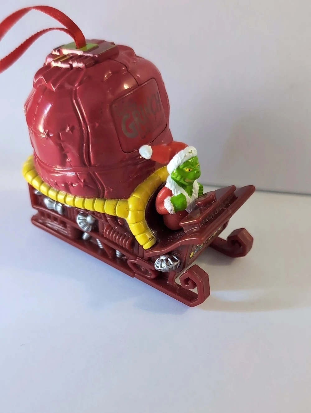 Grinch Stole Christmas Sleigh Ornament Wendy's 2000 * C5